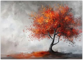 Fotótapéták 254x184 Tűzszínű fa