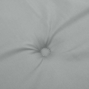 2 db melange világosszürke szövet kerti padpárna 180 x 50 x 7cm
