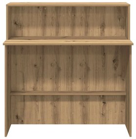 recepciós pult kézműves tölgy 100x50x103,5 cm szerelt fa