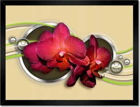 Poszterek keretben 40x30 Virágok Absztrakt