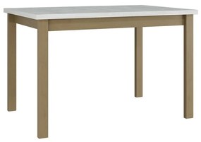 Széthúzható étkezőasztal Deasal 80 x 120 150 I (fehér + szonoma tölgy) (2-6 fő részére). 1105363