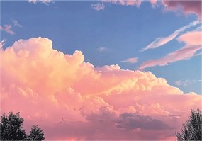 Fotótapéta Gyerekeknek Lányok Felhők Tapéta Gyerekszoba 400x280