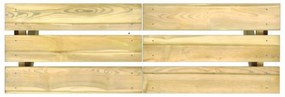 impregnált fenyőfa kerti pad 110 cm