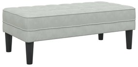 Pad Világosszürke 113 cm Velúr