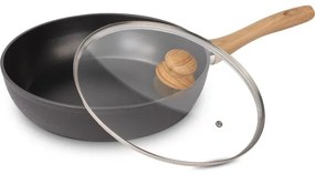 Lamart - Serpenyő fedővel 28 cm fekete/barna