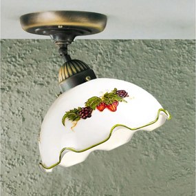 Kolarz 731.10.113 - Felületre szerelhető NONNA csillár 1xE27/75W/230V, átm. 20 cm, bordó/eper