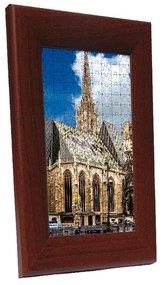 Bécs puzzle képkeret dió