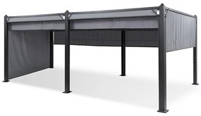 Blumfeldt Pantheon Cortina, pavilon tetővel, 3 x 6 m, 4 oldal lap, szürke