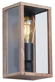 Ipari fali lámpa fa mintával 26 cm IP44 - Charlois