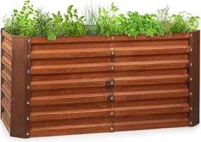 Blumfeldt Rust Grow, magaságyás, kerti ágyás, horganyzott acéllemez, rozsdás kivitel