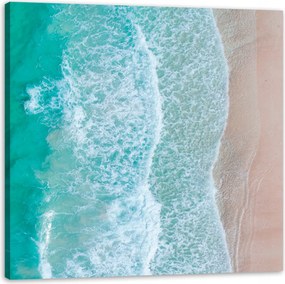 Vászonkép Óceán Hullámok Természet Tengerpart 90X90 cm Ajándéknak is tökéletes