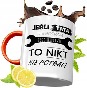 Narancssárga Bögre Apák Napjára Ajándék fényképes nyomtatással