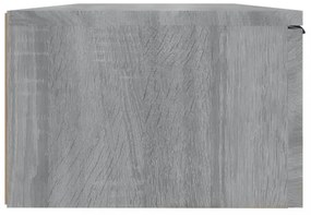 szürke sonoma színű szerelt fa faliszekrény 68 x 30 x 20 cm