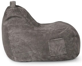 Világosszürke kordbársony gyerek babzsákfotel Game Amuse – SLOWDOWN