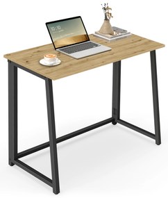 Összecsukható ZARIMO íróasztal 80x40 cm, artisan tölgy