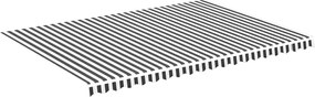 Antracitszürke és fehér csere napellenző ponyva 5 x 3,5 m