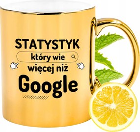 Prémium Arany Csillogó Bögre Statisztika Ajándék Nyomtatott Fotó