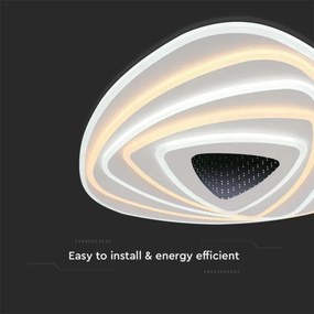 LED Dimmelhető mennyezeti lámpa LED/120W/230V 3000-6500K + távirányító