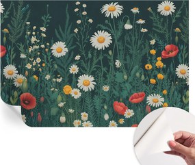 Öntapadós Dekoratív Fotótapéta Hálószobába Mezei virágok 104x70 cm