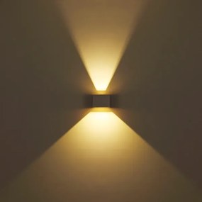 Globo 34168SA - LED kültéri fali lámpatest VERONIKA 2xLED/3W/230V IP54