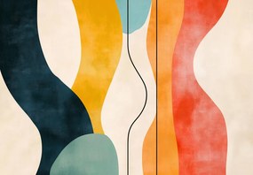 Fotótapéta - Minimalista színes illusztráció II. (147x102 cm)