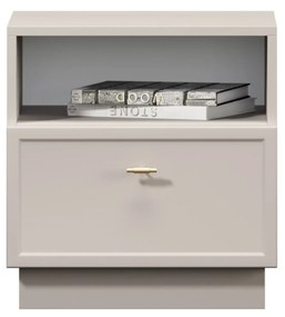 Lorini éjjeliszekrény 45 cm - kasmír / arany T-bar fogantyú