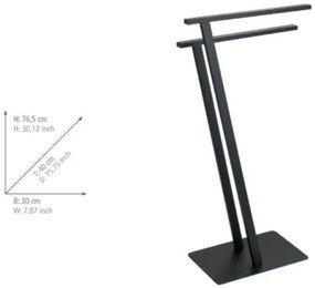 WENKO 24396100 - LIRIO törölközőtartó 20x40 cm fekete