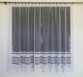 Mg Függöny jacquard 2/3 Fehér 200X160 M szalaggal