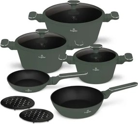 BerlingerHaus Edénykészlet 10 részes Matte Green Collection(BH/8207N)