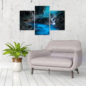 Kép - Varázslatos éjszaka egy trópusi erdőben (90x60 cm)