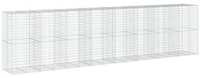 horganyzott vas gabion kosár fedéllel 800 x 100 x 200 cm
