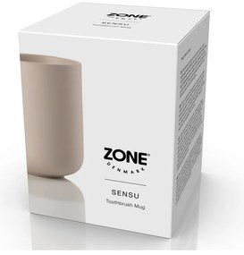 Bézs agyagkerámia fogkefetartó pohár Sensu – Zone