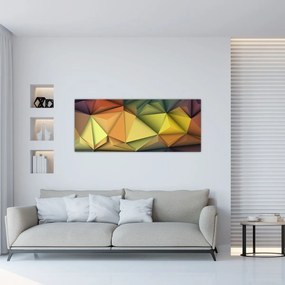 Kép - Sokszögű 3D absztrakció (120x50 cm)