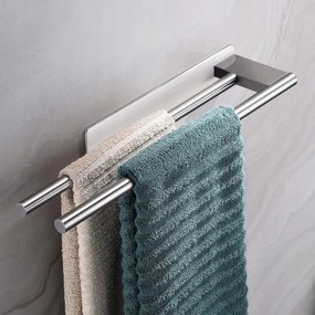 Törölközőtartó Fali Fürdőszobai Tartó Dupla Törölközőszárító