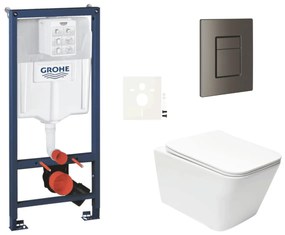 Függesztett WC szett világos falakhoz / falra szerelhető Swiss Aqua Technologies Infinitio SIKOGRSIN12SCAL0