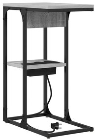 Éjjeli asztal Szürke sonoma 41.5 x 26 x 60.5 cm Faanyag