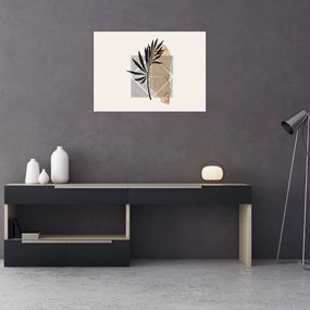 Kép - Absztrakció trópusi levelekkel N⁰1 (70x50 cm)