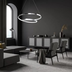 LED Csillár zsinóron LUCERO LED/48W/230V fényezett króm