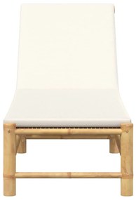 bambusz napozóágy párnákkal 55x199x30 cm