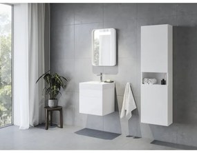 Ravak XJO01250000 - Falra szerelhető NATURAL mosdó 50x45 cm, öntött márvány/fehér