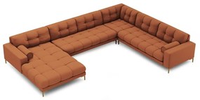 Téglavörös sarokkanapé (jobb oldali) Bali – Cosmopolitan Design