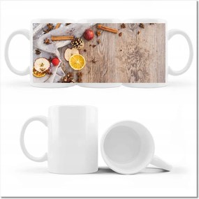 Nyomott mintás bögre Téli ízek