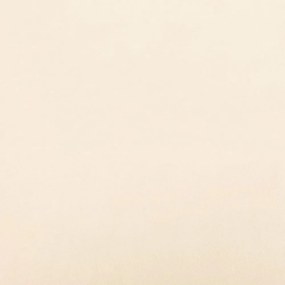 krémszínű bársony pad 100 x 35 x 41 cm