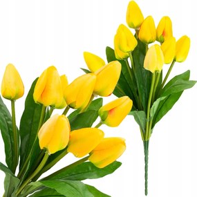 Tulipán csokor tulipán Művirágok élő nád gumírozott 9db