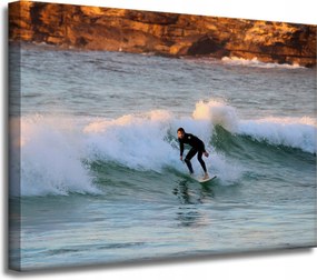 Vászonkép Emberek Szörfösök Hullámok Sport 40x30 cm