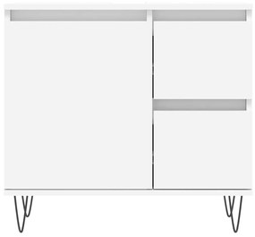 Fehér szerelt fa fürdőszobaszekrény 65 x 33 x 60 cm