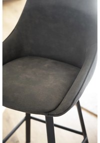 Szürke bárszék szett 2 db-os (ülésmagasság 65 cm) Alison – Rowico