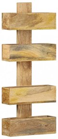 tömör mangófa fali újságtartó 30 x 11 x 72 cm