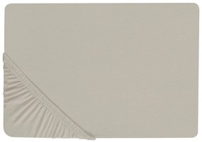 Tópszínű pamut gumis lepedő 90 x 200 cm JANBU Beliani