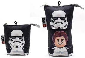 Tolltartó, cipzáras, pop-up, LEGO Star Wars Stormtrooper/Han Solo, fekete-mintás (L53461)
